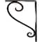 Ekena Millwork Edwards Wrought Iron Bracket, (Single center brace), Antiqued Brass 1 1/2"W x 5 1/2"D x 8"H BKTM01X05X08SEDABS - alternate 4